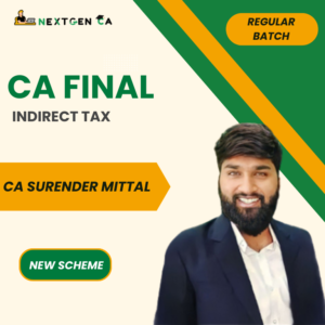 CA Final Indirect Tax (IDT) Full Course by CA Surender Mittal