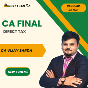 CA Final Direct Tax (DT) Regular Batch (NEW) by CA Vijay Sarda