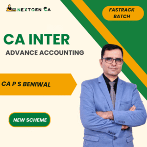 CA Inter Advanced Accounting Fastrack Batch CA PS Beniwal
