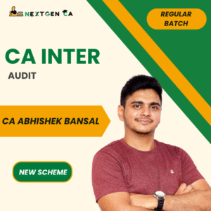 CA Inter Audit Regular Batch by CA Abhishek Bansal