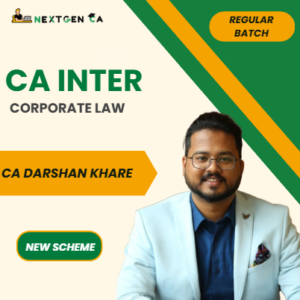 CA Inter Law Regular Batch By CA Darshan Khare