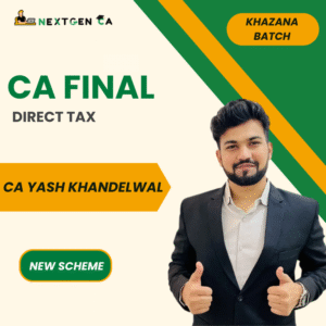 CA Final Direct Tax (DT) Khazana Batch (75hrs) by CA Yash Khandelwal